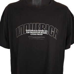 Maverick T Shirt Mens Size XL Black Logan Paul Streetwear Spellout